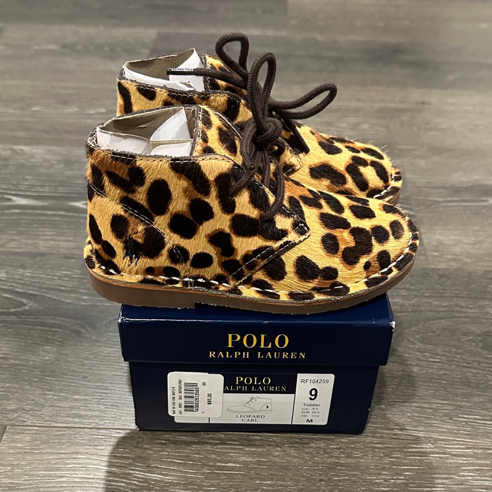 Polo by Ralph Lauren Kids Leopard Print Boots
